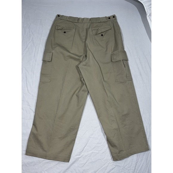 Travelsmith Women's Khaki Cargo Capri Pants Size 16 Cotton Blend Casual Outdoor - Picture 2 of 8